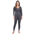 Women's Cotton Blend 3/4th Sleeves Top and Bottom Thermal Set