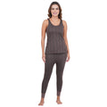 Women's Cotton Blend Sleeveless Top and Bottom Thermal Set