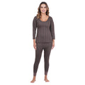 Women's Cotton Blend 3/4th Sleeves Top and Bottom Thermal Set