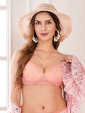 Transparent Strap Printed Padded Bra (Pack Of 1)