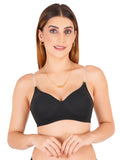 Women Everyday Padded Bra with Transparent And Bra Color Strap (VCTSSPB6302)