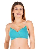 Women Everyday Padded Bra with Transparent And Bra Color Strap (VCTSSPB6306)