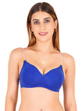 Women Everyday Padded Bra with Transparent And Bra Color Strap (VCTSSPB6307)