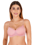 Women Everyday Padded Bra with Transparent And Bra Color Strap (VCTSSPB6311)