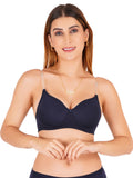 Women Everyday Padded Bra with Transparent And Bra Color Strap (VCTSSPB6312)