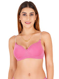 Women Everyday Padded Bra with Transparent And Bra Color Strap (VCTSSPB6315)