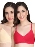 Liigne Women Everyday Non Padded Bra (Pack Of 2)