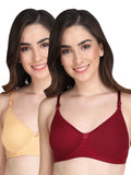 Liigne Women Everyday Non Padded Bra (Pack Of 2)