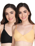 Liigne Women Everyday Non Padded Bra (Pack Of 2)