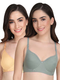Liigne Women Everyday Non Padded Bra (Pack Of 2)