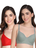 Liigne Women Everyday Non Padded Bra (Pack Of 2)
