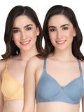 Liigne Women Everyday Non Padded Bra (Pack Of 2)