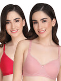 Liigne Women Everyday Non Padded Bra (Pack Of 2)