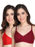 Liigne Women Everyday Non Padded Bra (Pack Of 2)