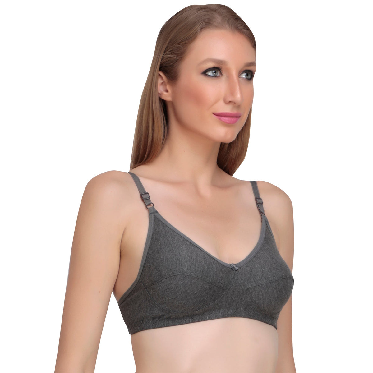 Liigne Bra With Dark Melange Design For Women - Liigne