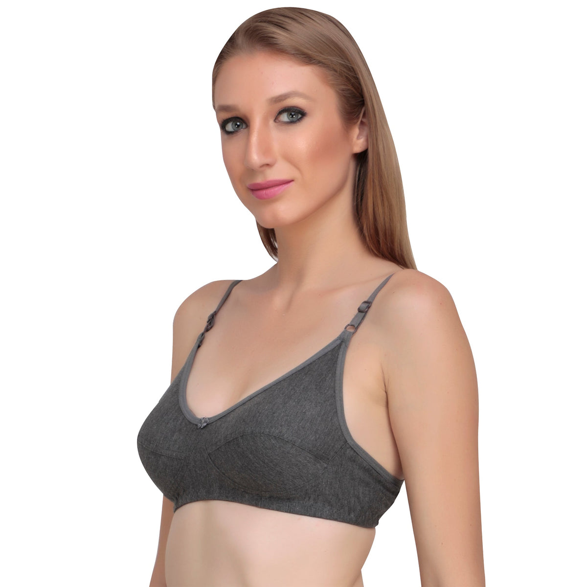 Liigne Bra With Dark Melange Design For Women - Liigne