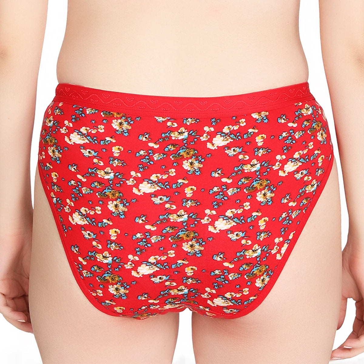 Liigne Dark Base Flower Printed Everyday Padded Panty - Liigne