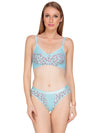 Liigne Flower Print Bra Panty Set For Women - Liigne