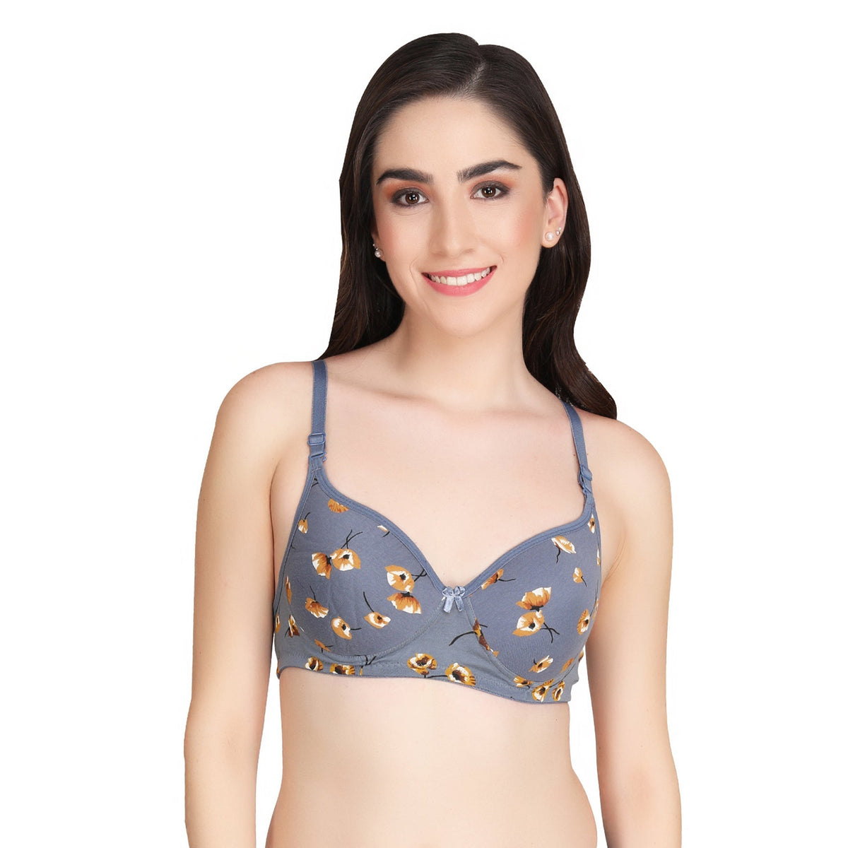 Liigne Flower Printed Everyday Padded Bra - Liigne