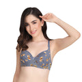 Liigne Flower Printed Everyday Padded Bra - Liigne