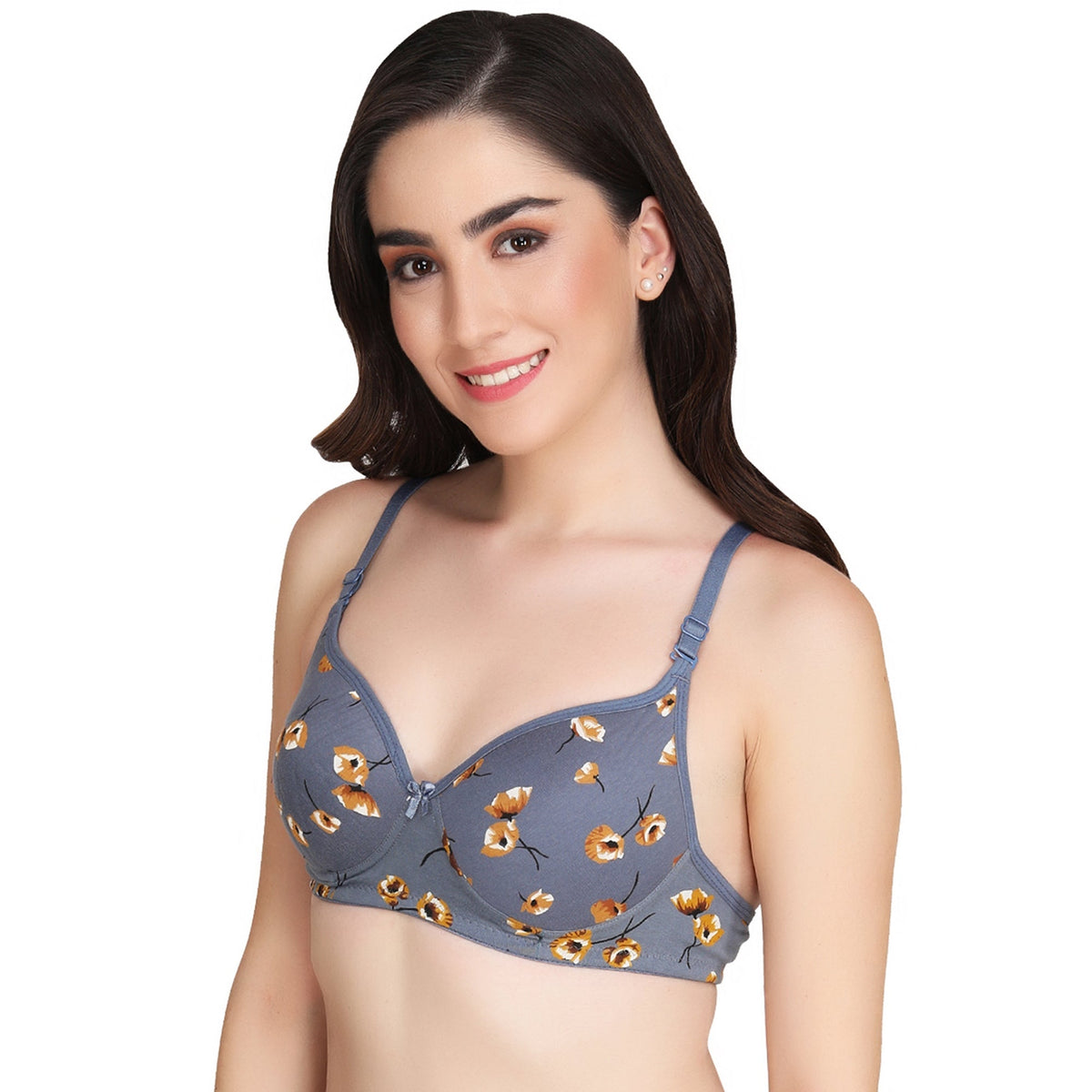 Liigne Flower Printed Everyday Padded Bra - Liigne