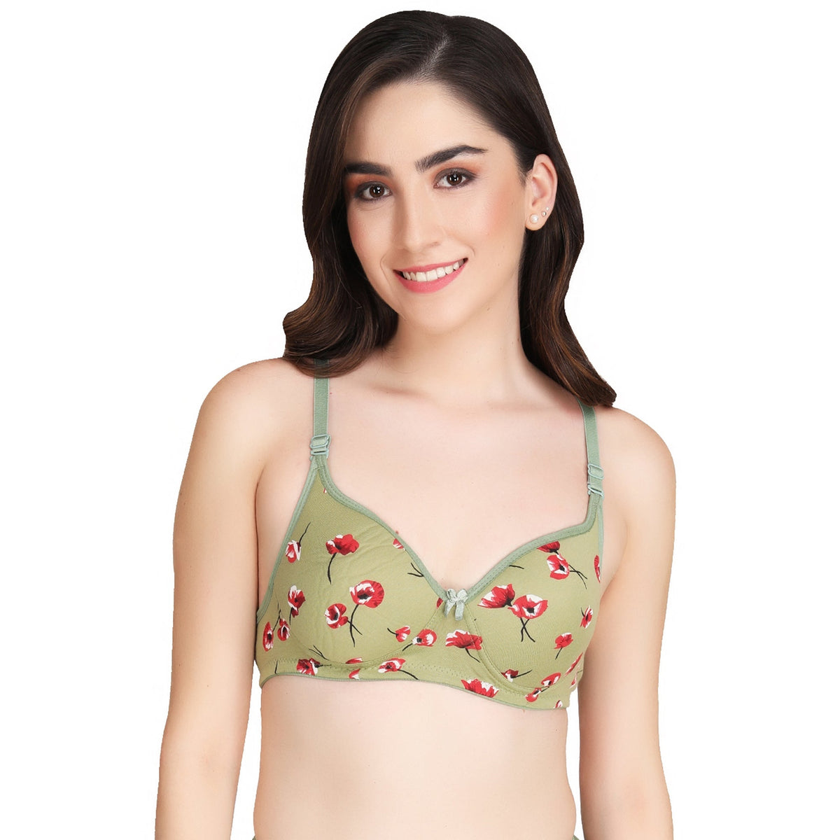 Liigne Flower Printed Everyday Padded Bra - Liigne