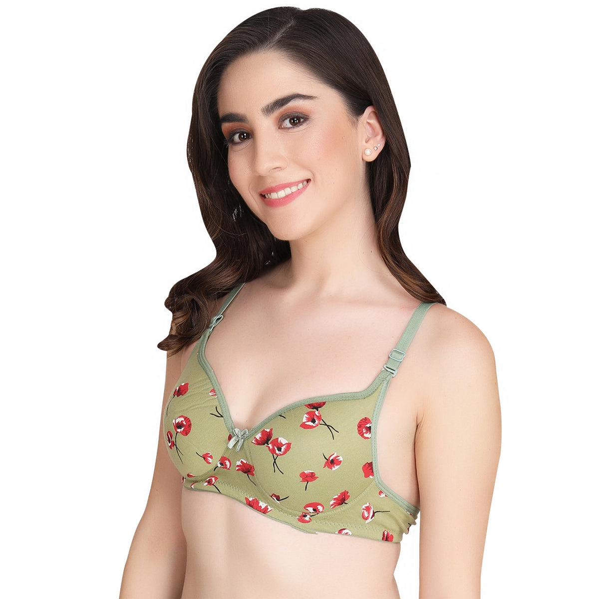 Liigne Flower Printed Everyday Padded Bra - Liigne