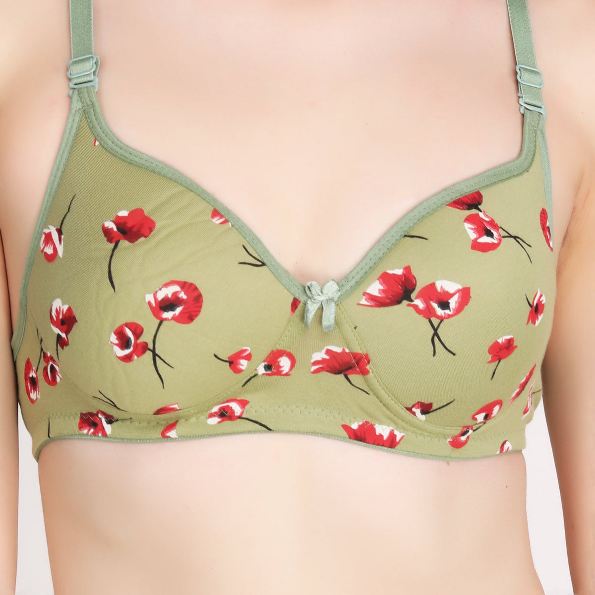 Liigne Flower Printed Everyday Padded Bra - Liigne