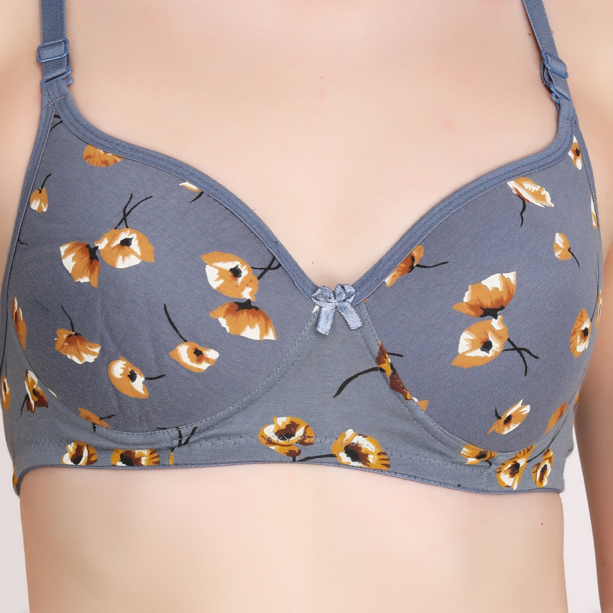 Liigne Flower Printed Everyday Padded Bra - Liigne