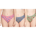 Liigne Flower Printed Everyday Padded Panty (Pack Of 3) - Liigne