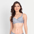 Liigne Flower Printed Women Everyday Padded Bra - Liigne