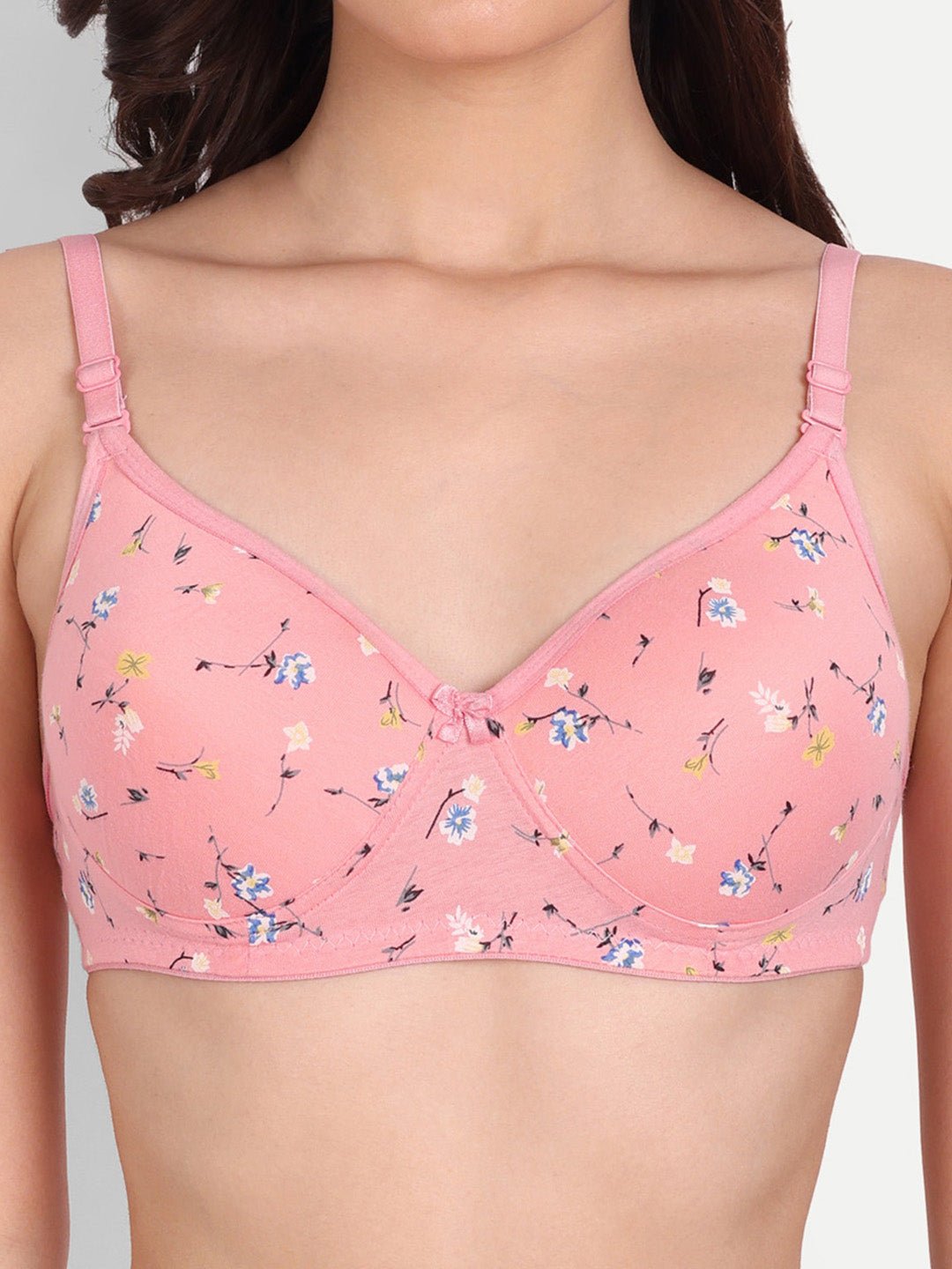 Liigne Flower Printed Women Everyday Padded Bra - Liigne