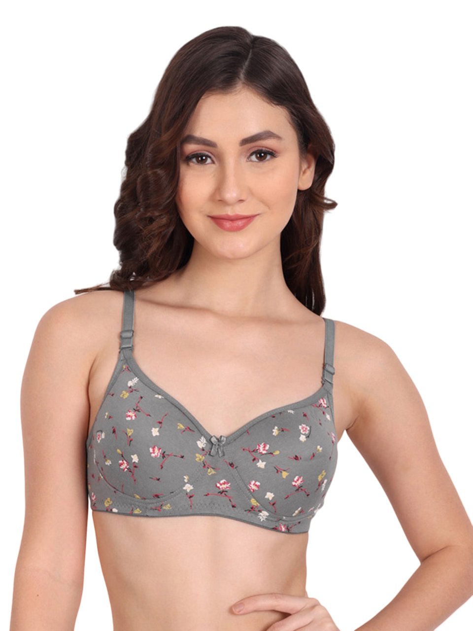 Liigne Flower Printed Women Everyday Padded Bra - Liigne