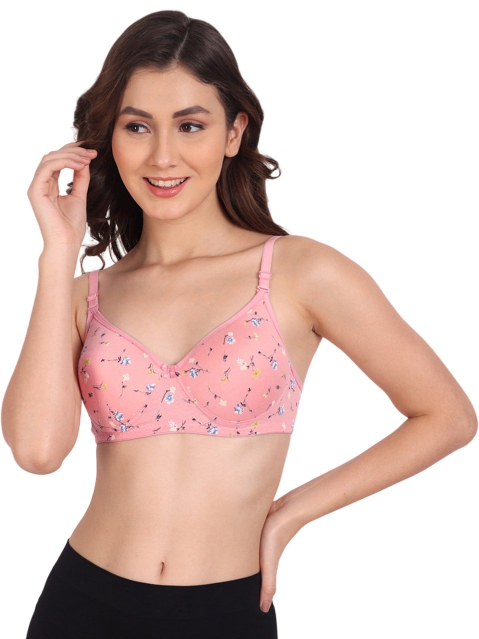 Liigne Flower Printed Women Everyday Padded Bra - Liigne