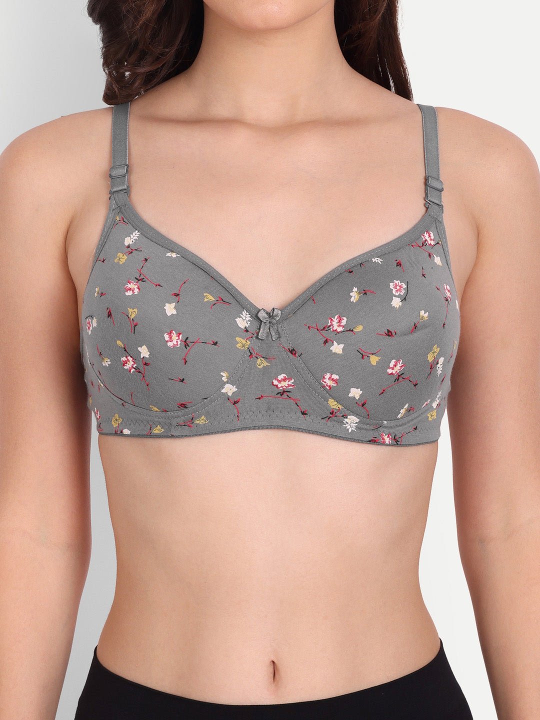 Liigne Flower Printed Women Everyday Padded Bra - Liigne