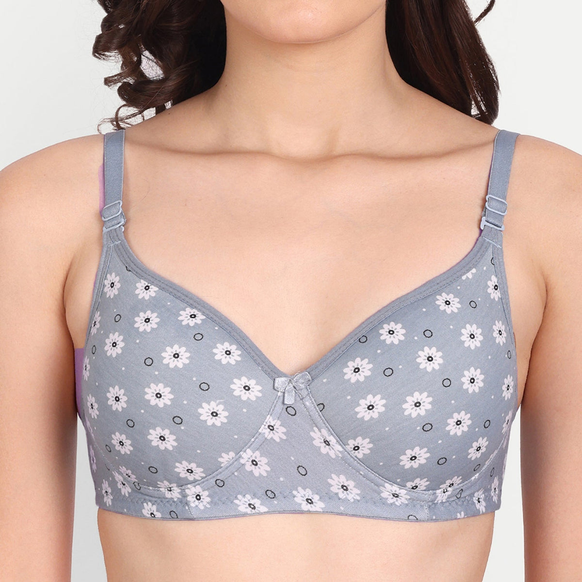 Liigne Flower Printed Women Everyday Padded Bra - Liigne