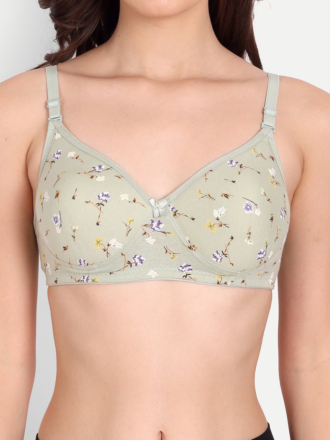 Liigne Flower Printed Women Everyday Padded Bra - Liigne