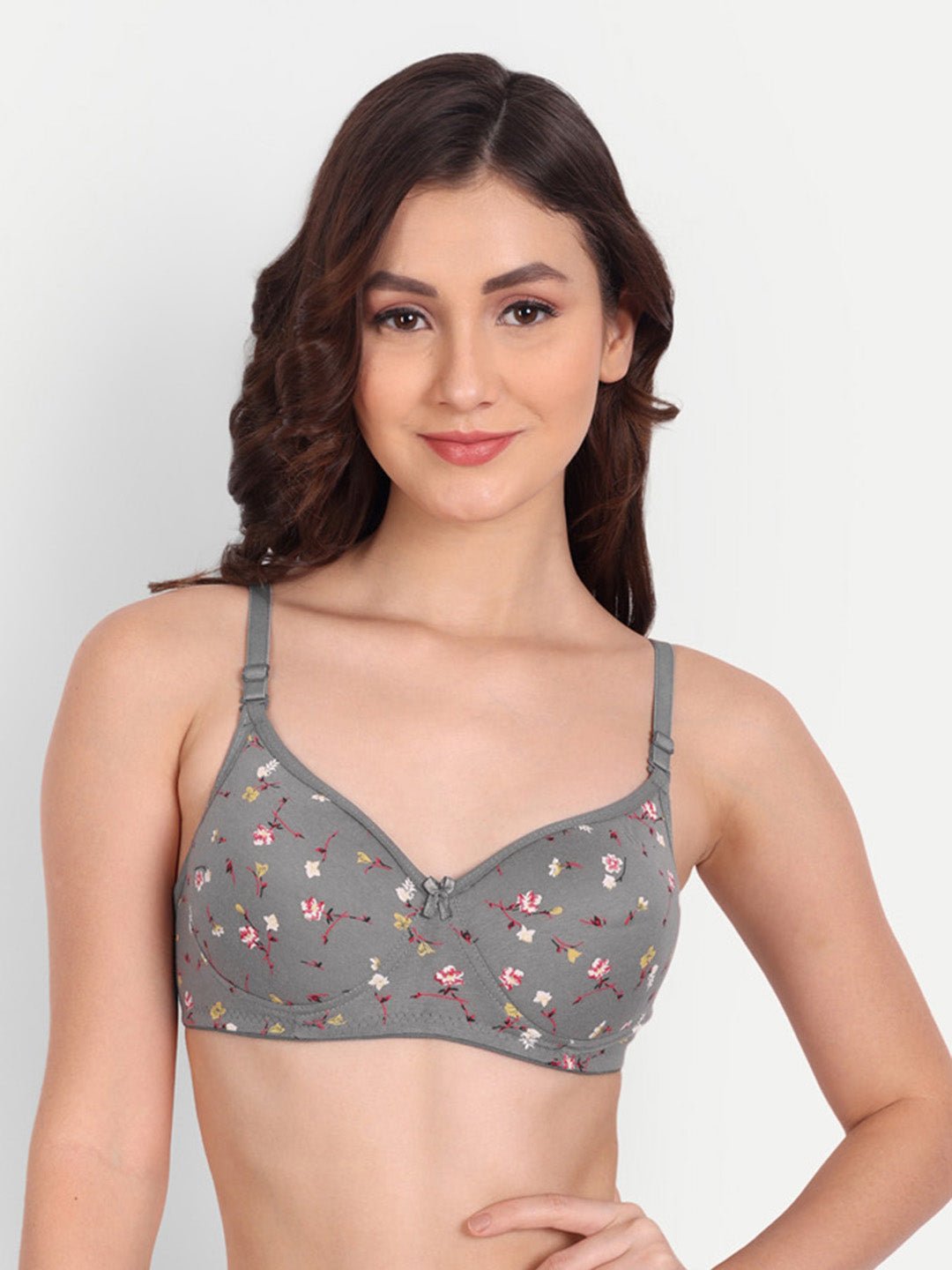 Liigne Flower Printed Women Everyday Padded Bra (Pack Of 3) - Liigne