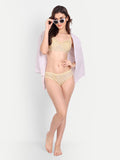 Liigne Flower Printed Women Everyday Padded Bra Panty Set - Liigne