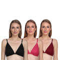 Liigne Front Open Bra For Women (Pack Of 3) - Liigne