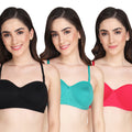 Liigne Half Cup Padded Everyday Bra For Women (Pack Of 3) - Liigne