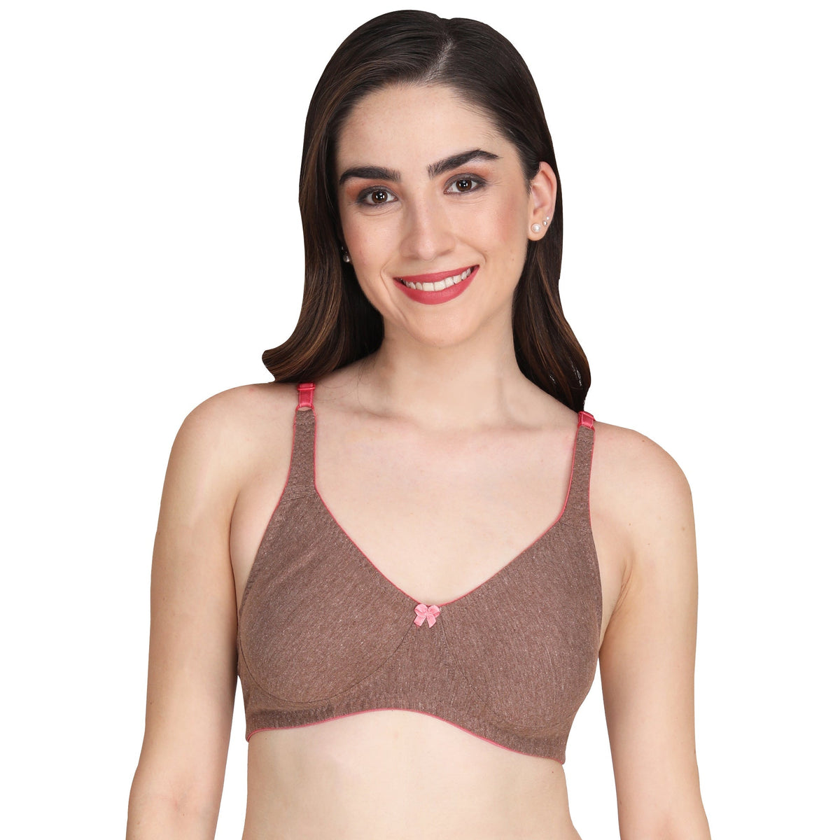 Liigne Mélange Fabric Everyday Non Padded Bra For Women - Liigne