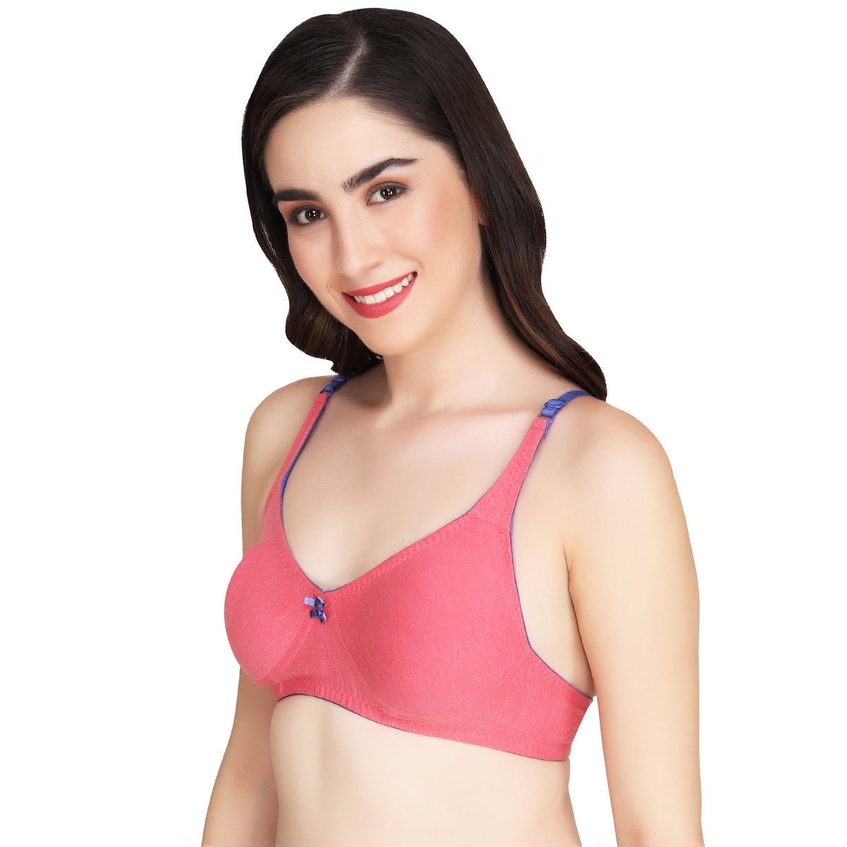 Liigne Mélange Fabric Everyday Non Padded Bra For Women - Liigne