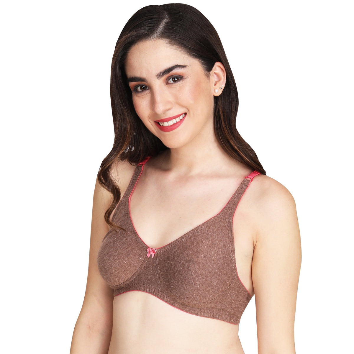 Liigne Mélange Fabric Everyday Non Padded Bra For Women - Liigne