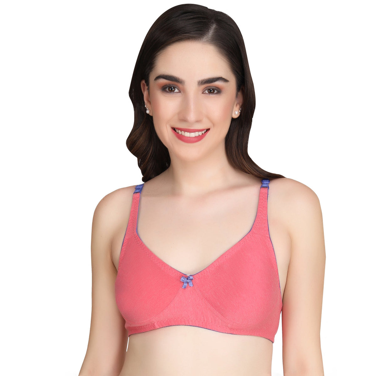 Liigne Mélange Fabric Everyday Non Padded Bra For Women - Liigne