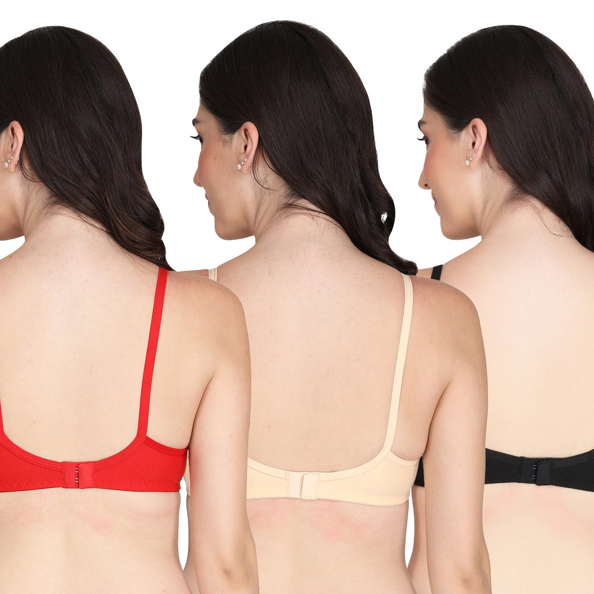 Liigne Non Padded Everyday Bra For Women (Pack Of 3) - Liigne