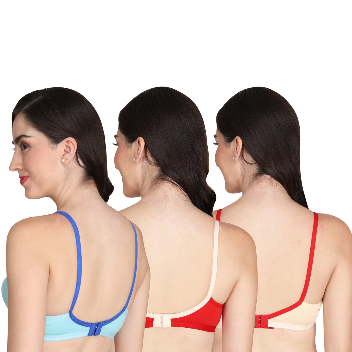 Liigne Non Padded Everyday Bra For Women (Pack Of 3) - Liigne