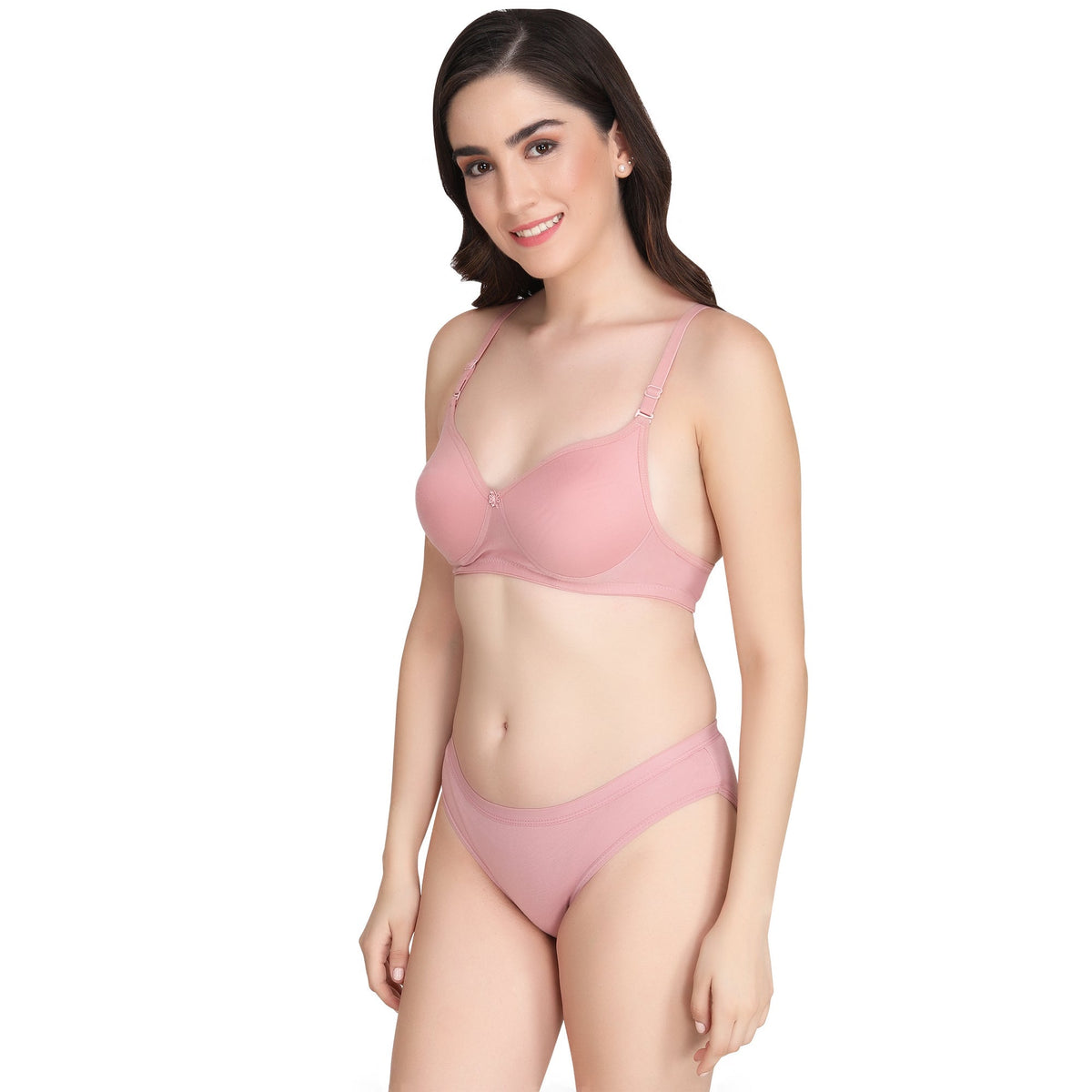 Liigne Non Padded Everyday Bra Panty Set For Women - Liigne