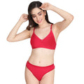Liigne Non Padded Everyday Bra Panty Set For Women - Liigne