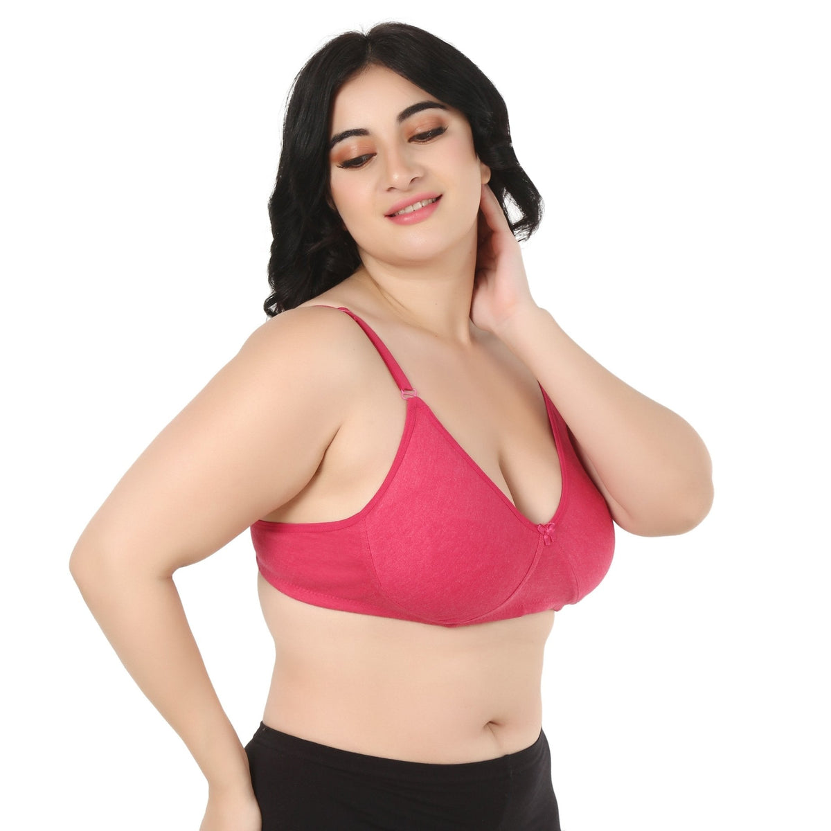 Liigne Over Size Plus Size Non Padded Everyday Bra For Women - Liigne
